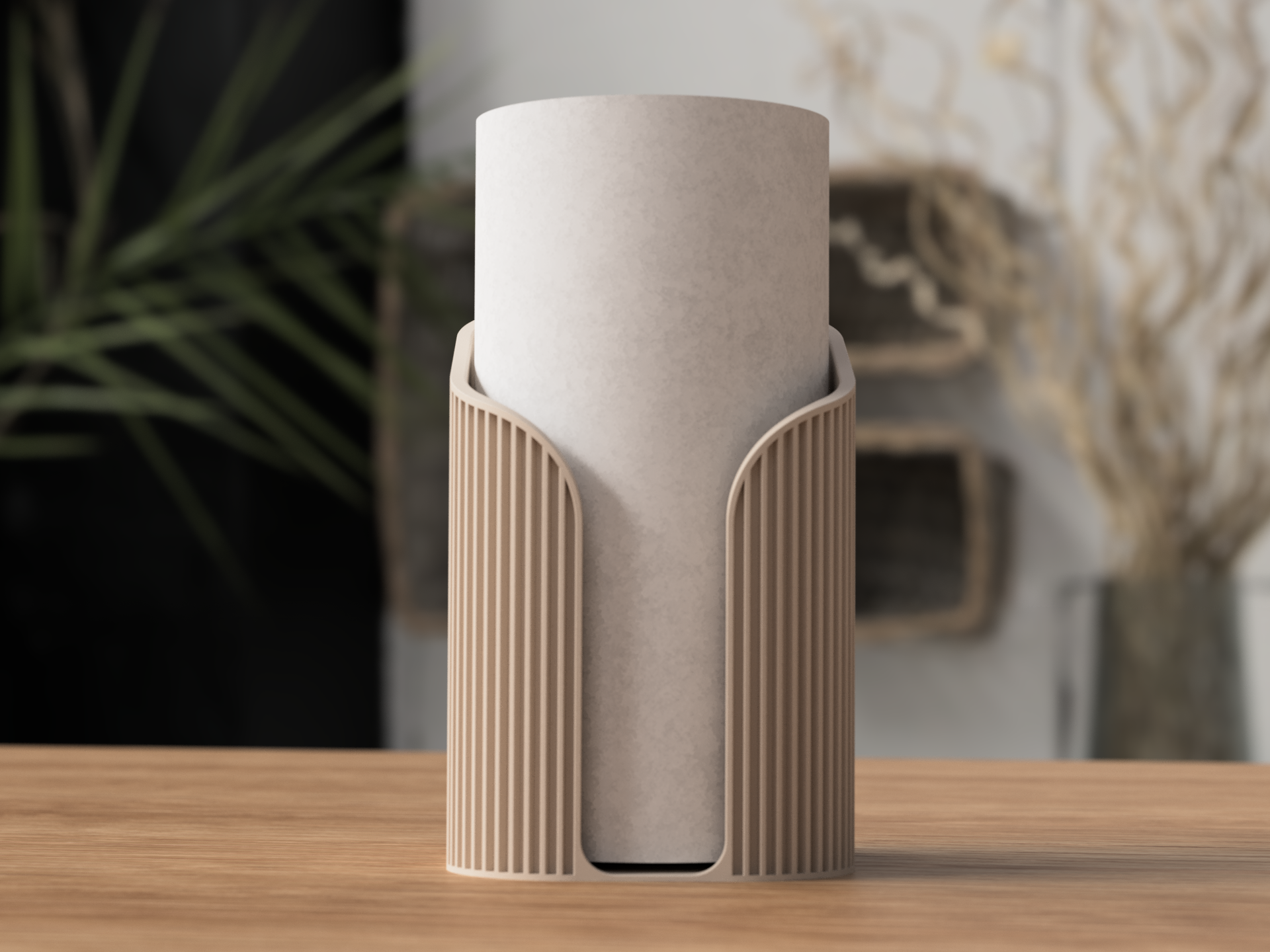 Japandi Paper Towel Holder